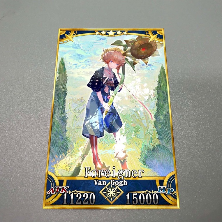 Thẻ bài custom card bánh xốp anime Fate/Grand Order FGO để sưu tầm tự chọn Van Gogh