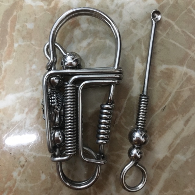 Bộ móc khoá phật inox