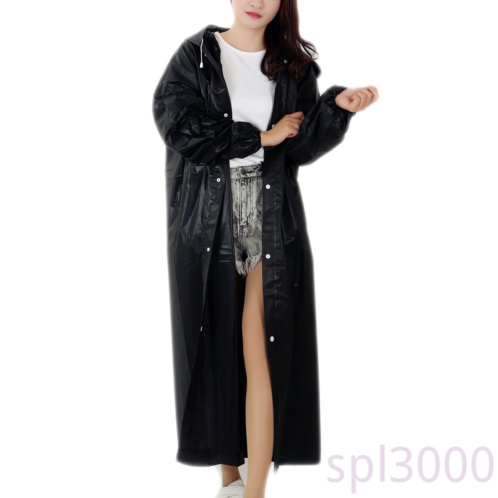 Áo mưa dáng dài có mũ trùm đầu chống thấm nước cho người lớn