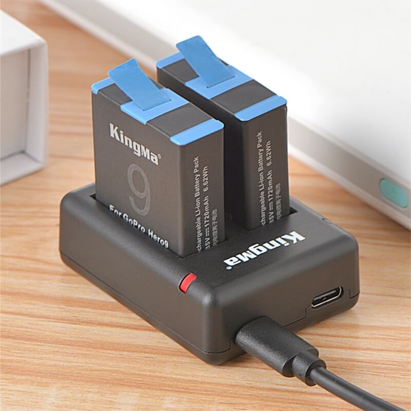 DOCK SẠC ĐÔI GOPRO 12 / 11 / 10 / 9 KINGMA