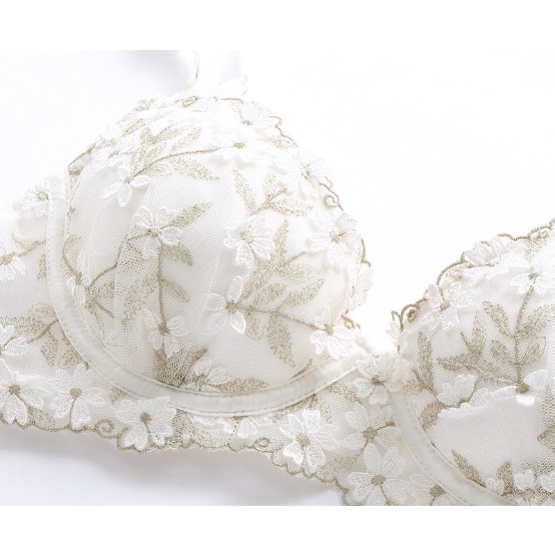 DUNEA Set Đồ Lót Phối Ren Hoa Quyến Rũ Dành Cho Nữ