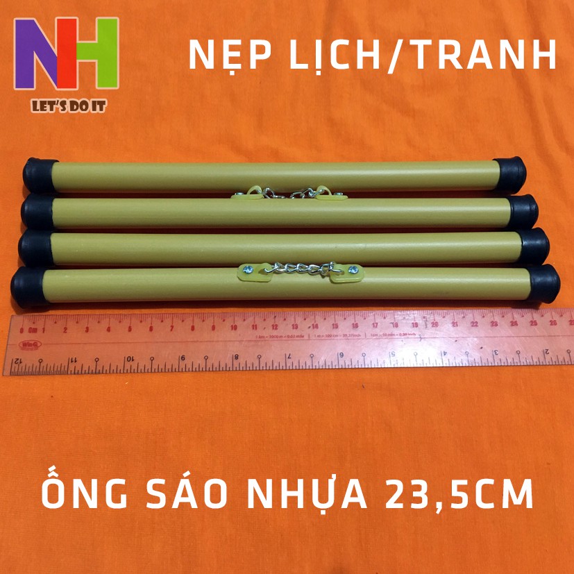 Ống sáo nhựa 23,5cm làm lịch/tranh treo tường [Bán 10 bộ]