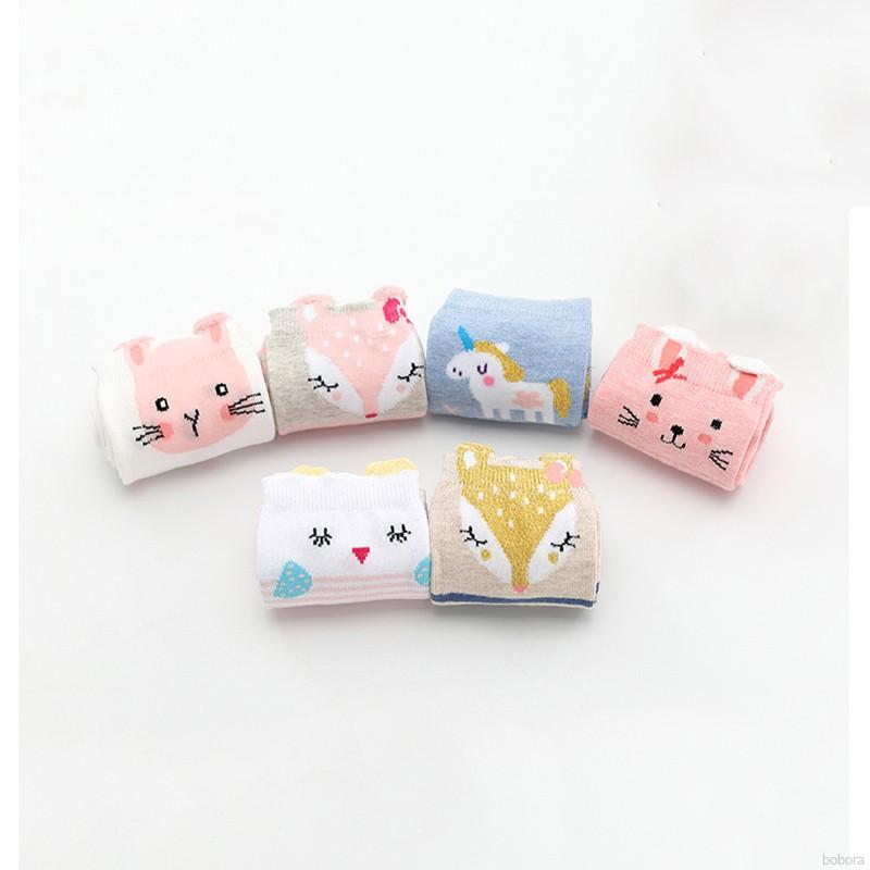 Vớ Cao Cổ In Hình Động Vật Dễ Thương Cho Bé Từ 3-12 Tuổi BOBORA