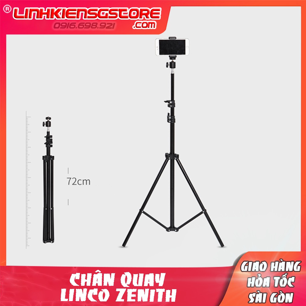 Chân quay tiktok điện thoại camera chân xịn Linco kèm bi cầu kẹp điện thoại