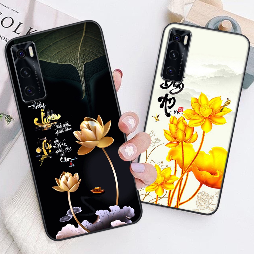 Ốp lưng Vivo V20 SE in hình chữ tài chữ lộc, Cha Mẹ, bình an SIÊU ĐẸP