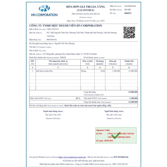 Sắt và vitamin Hemotintin 90g