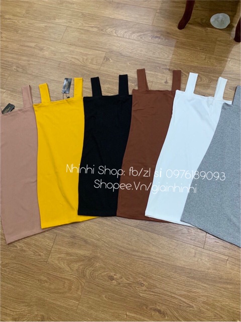 Xả hàng - Váy ôm body dây vải tôn dáng, Đầm hai dây form ôm dang ngắn SM375 - NhiNhi Shop | BigBuy360 - bigbuy360.vn