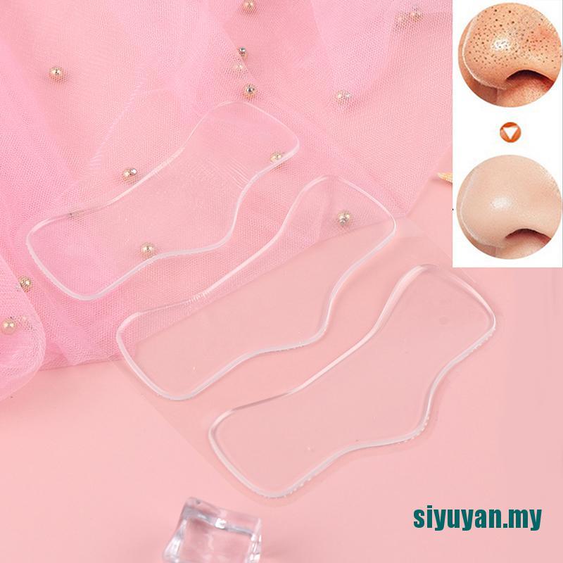 (hàng Mới Về) Set 3 Miếng Silicone Dán Nâng Mũi Chống Nếp Nhăn Tái Sử Dụng Linh Hoạt