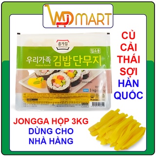 Củ cải vàng thái sợi làm kimbap jonga Hàn Quốc hộp 3kg