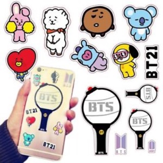 Sticker nổi BTS dán điện thoại dân mặt  BTS