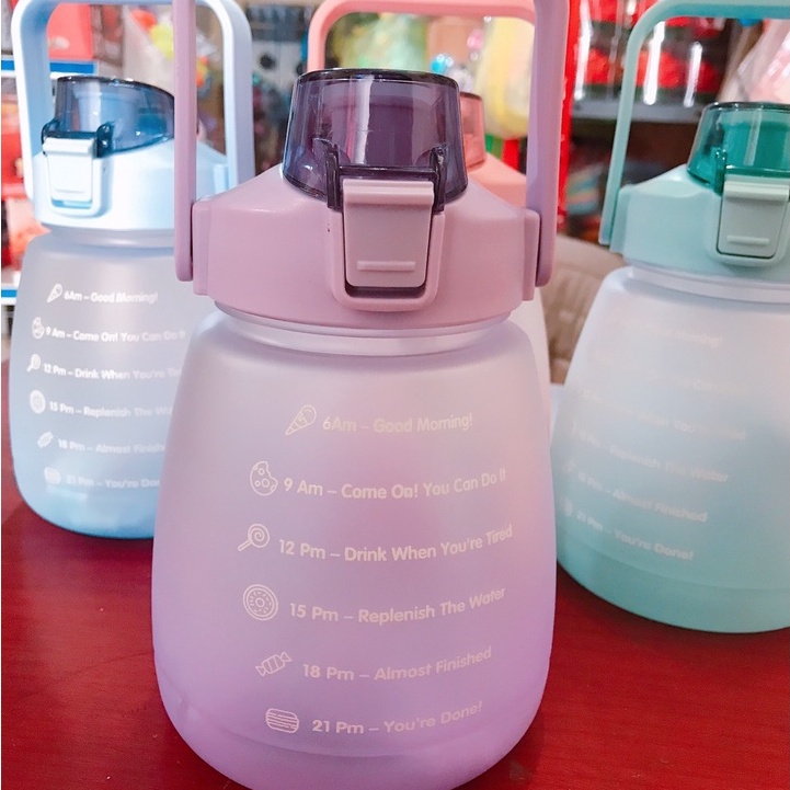 BÌNH ĐỰNG NƯỚC DUNG TÍCH 1300ML KÈM STICKER SIÊU DỄ THƯƠNG