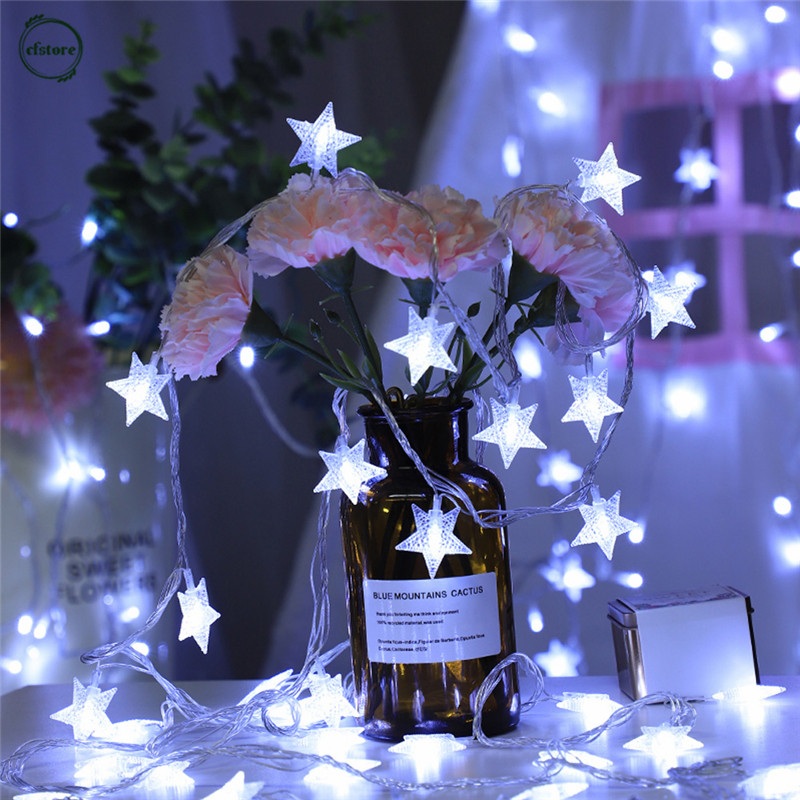 Dây Đèn Led Trang Trí Hình Ngôi Sao Lấp Lánh