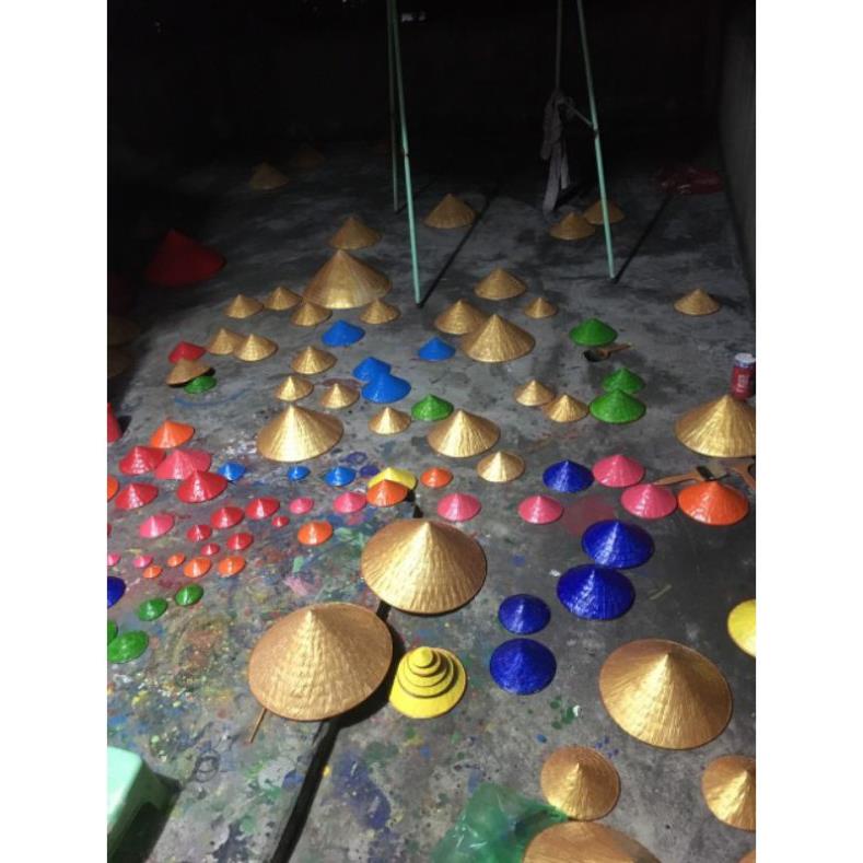 Xưởng sx- Nón lá sơn màu các size liên hệ để tư vấn trực tiếp - Tre VN