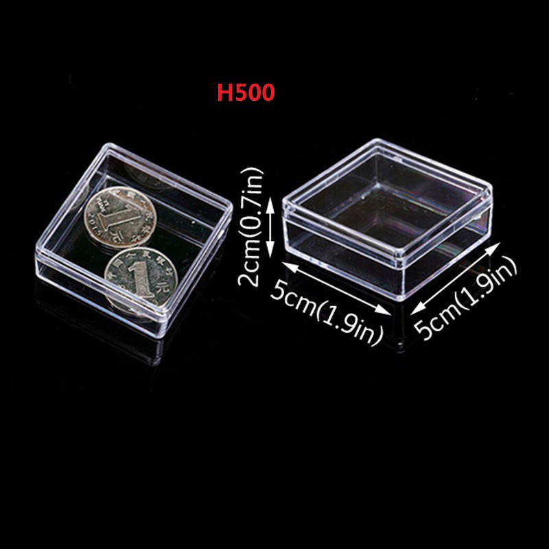 Hộp nhựa trong suốt đựng trang sức 5 kích thước tùy chọn tiện dụng