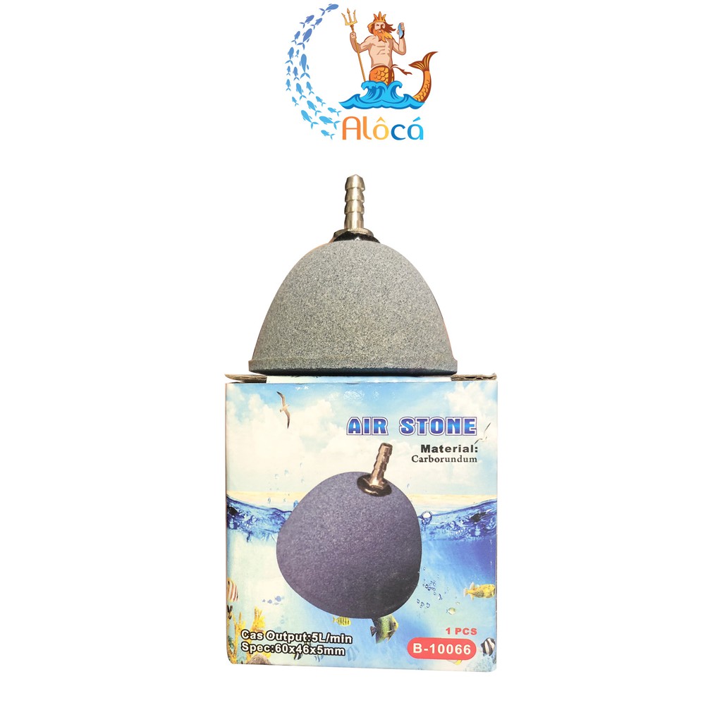 Quả sủi oxy hình nón phi 6 cm, 8 cm, 10 cm cho bể cá cảnh, hồ cá Koi