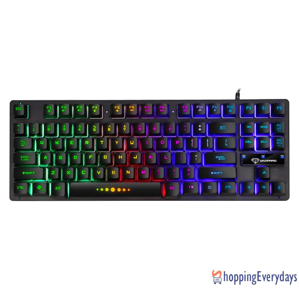 Bàn Phím Đèn Led 87 Phím Sev Gk-10 Rgb Cho Máy Tính