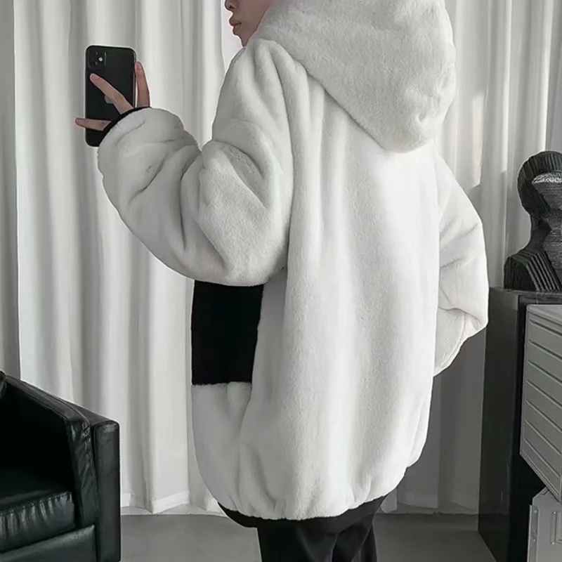 Áo khoác cổ đứng lót cotton phối nhung phong cách hong kong thời trang thu đông dành cho nam