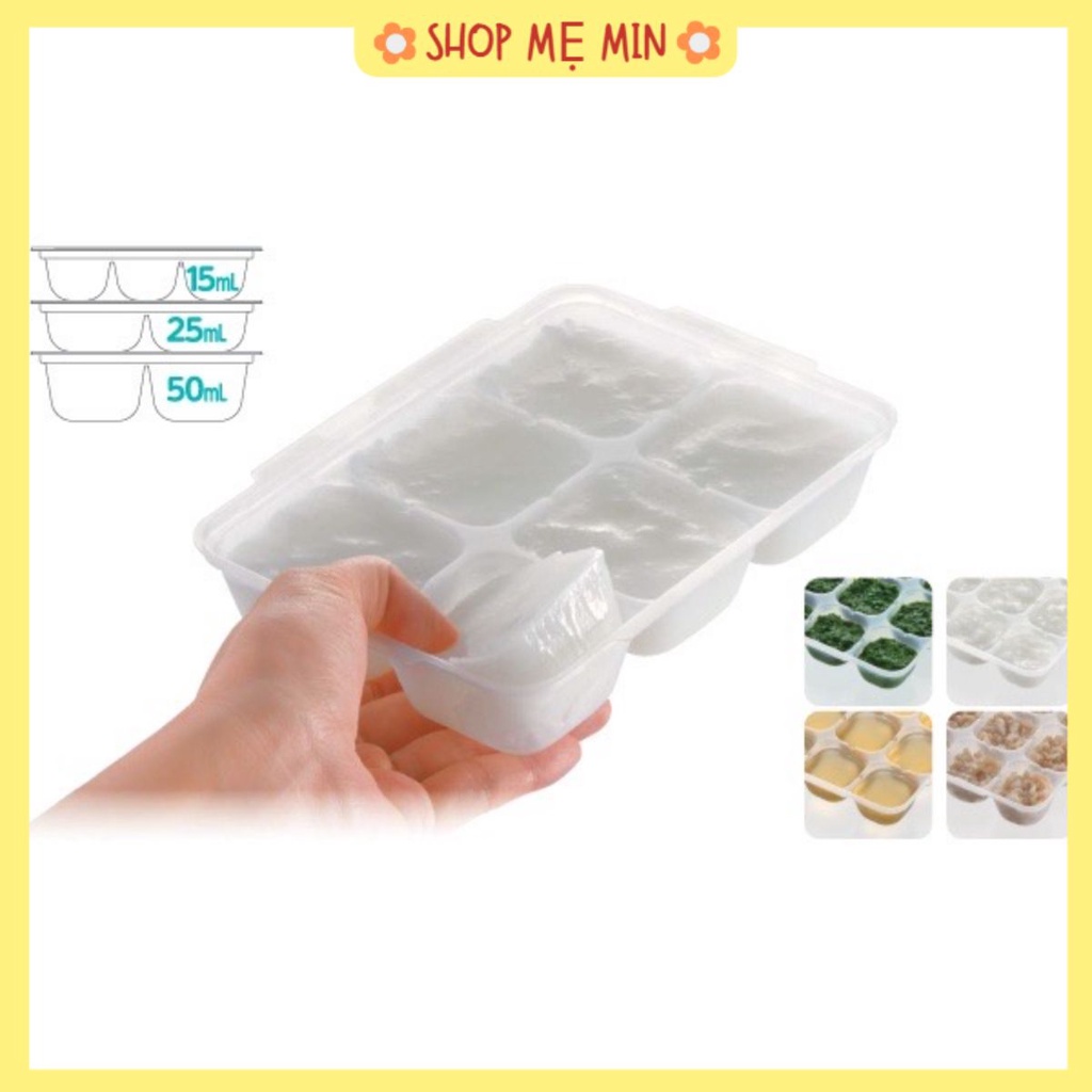 Khay trữ thức ăn dặm- khay trữ đông richell đủ size
