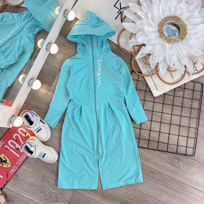 Áo khoác chống nắng bé gái chất thun lạnh cực mát ngăn tia UV