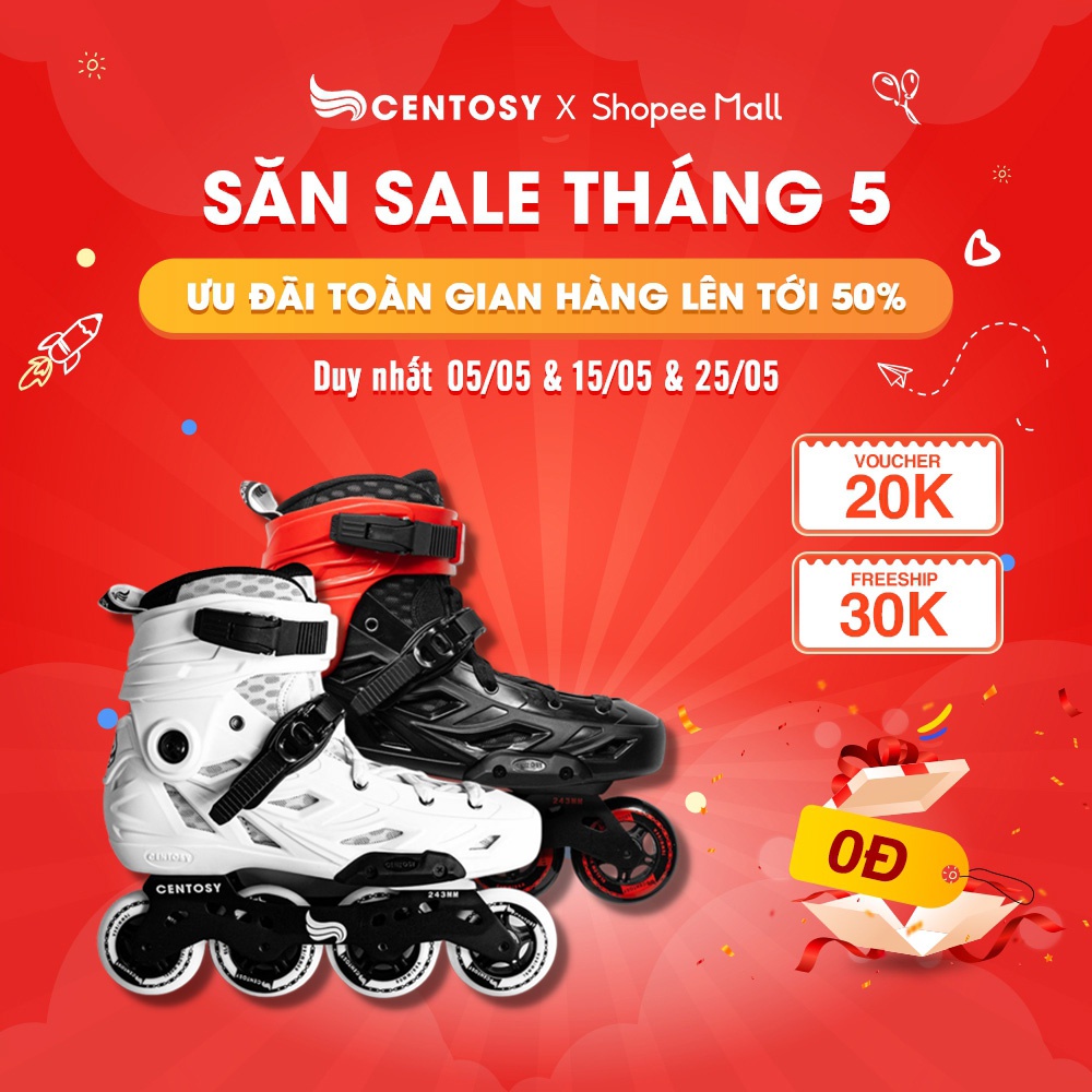 Giày Patin Người Lớn Cao Cấp - Centosy Winning Pro - Form Chắc Chắn, Bánh Chất Lượng