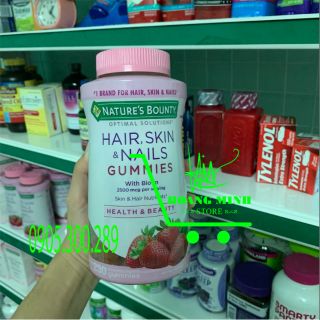 🇺🇸 230 viên nhai Đẹp Da, Móng, Tóc - Hair, Skin & Nails® Nature's Bounty 🇺🇸