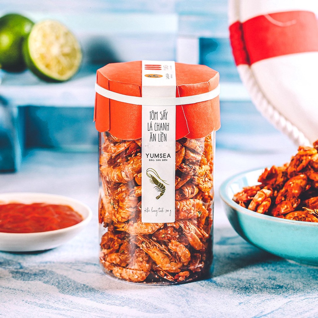 L'angfarm Tôm sấy lá chanh ăn liền Yumsea | BigBuy360 - bigbuy360.vn