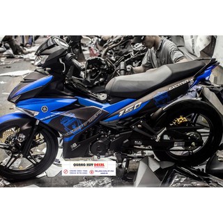 Tem trùm exciter 150 xanh đen livepool, độ team decal xe ex dán đời 2015-2020