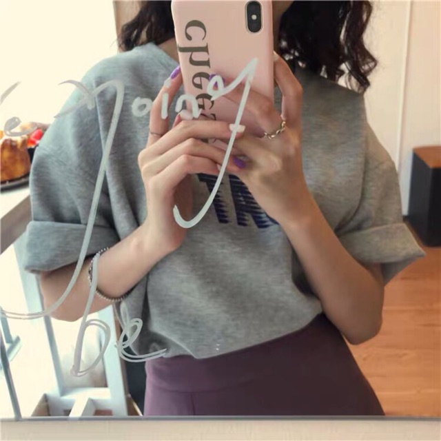 Phông hàn quốc dáng thụng tay lỡ kèm ảnh thật