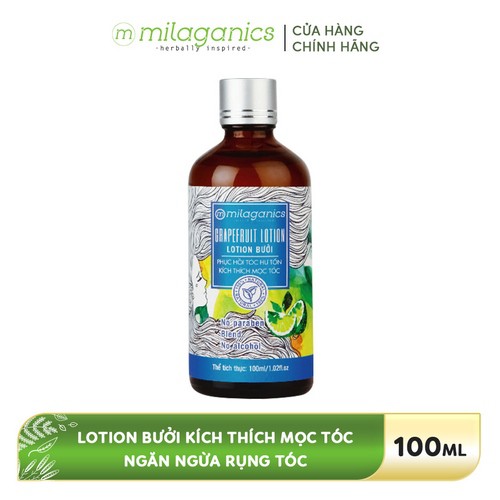  Bộ đôi dưỡng chất kích thích mọc tóc MILAGANICS (Lotion Bưởi 100ml + Serum Bưởi 100ml) | BigBuy360 - bigbuy360.vn