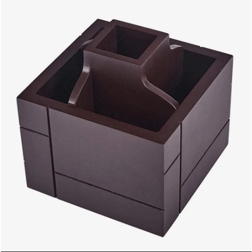Khay cắm bút bằng gỗ HX -1007A Kiểu dáng cổ điển đế xoay tròn 360 độ