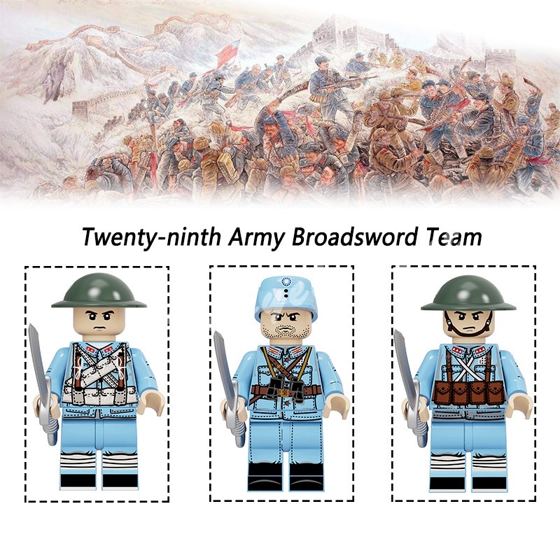 quân đội Mô Hình Đồ Chơi Nhân Vật Quân Đội Volunteer 16 Loại Sáng tạo lắp ráp Mô hình Đồ chơi Quà tặng