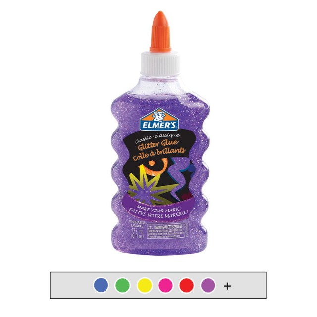 Keo Dán Kim Tuyến Elmer’s Glitter Glue 177.4ml - Keo Bám Dính Tốt Và An Toàn Khi Sử Dụng