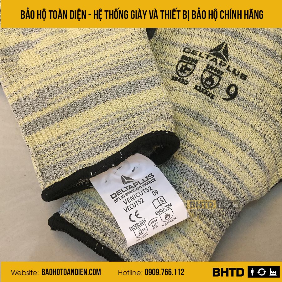 (CHÍNH HÃNG) Găng tay chống cắt chịu nhiệt VENICUT52 ôm tay. Chống cắt cấp 5, chịu nhiệt tới 250 độ C