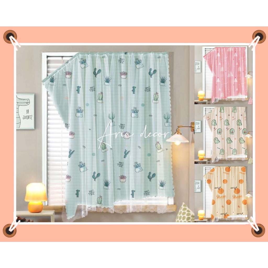 ❤️FREE SHIP❤️Rèm cửa sổ - phòng ngủ dán tường, rèm chống nắng may sẵn treo không cần khoan đục