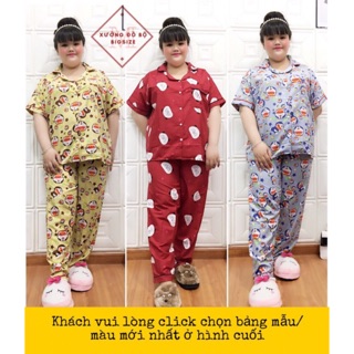Đồ bộ bigsize kate thái dài cộc loại 1 mềm mịn mát