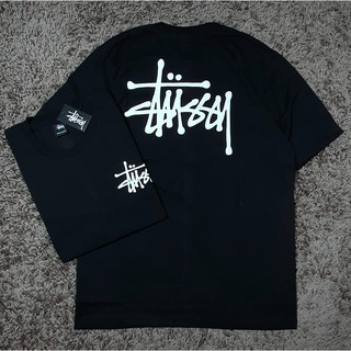 Áo Thun Màu Đen In Logo Stussy Kiểu Dáng Đơn Giản Trẻ Trung
