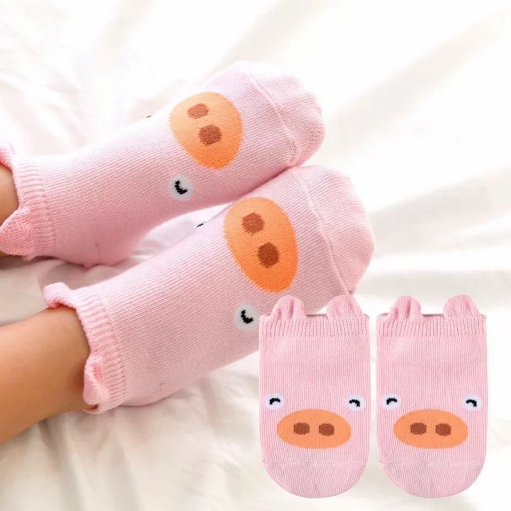 (T3) Tất Hình Thú Ngộ Ngĩnh Chống Trượt Dày Dặn Cho Bé 0-4 Tuổi