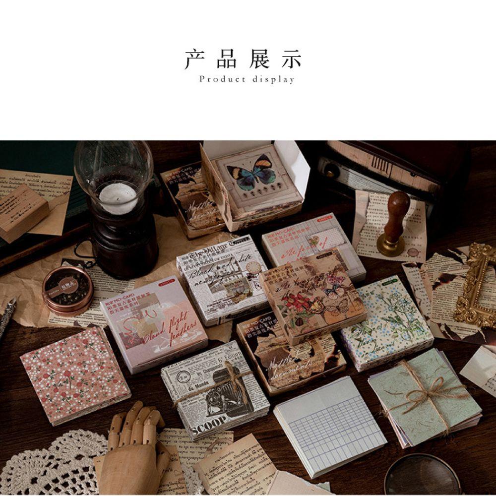 Set 100 Giấy Ghi Chú / Nhật Ký / Ảnh Sáng Tạo Phong Cách Vintage
