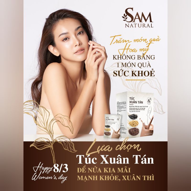 Túc Xuân Tán SamNatural - Giảm Nám Sạm Da -Tăng nội tiết tố nữ