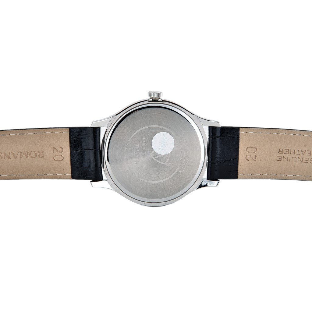 Đồng hồ Romanson Classic Man Watch TL3204FMWWH nam mặt mỏng kính chống xước, máy Thụy Sĩ, dây da cao cấp chính hãng