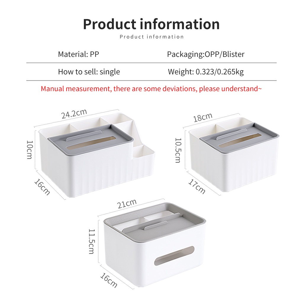 Hộp đựng khăn giấy JUJIAJIA đa năng cho phòng khách