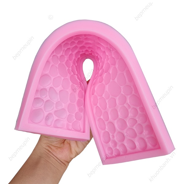 Khuôn silicon ốp viên sỏi dài 29cm