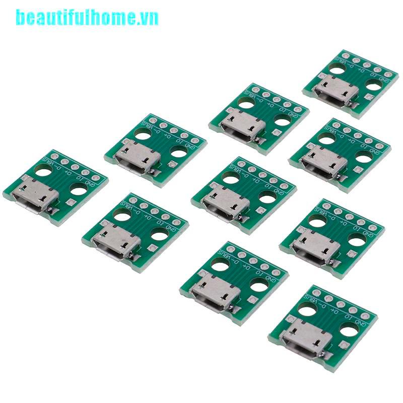 Set 5 Bảng Mạch Chuyển Đổi Micro Usb Sang Dip Chuyên Dụng