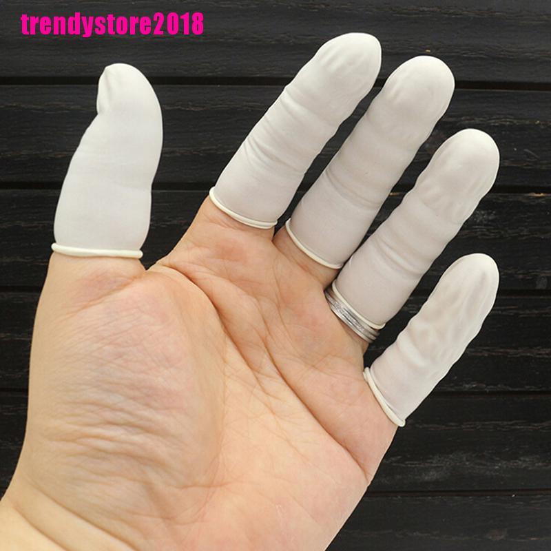 Bộ 20 / 100 vỏ bọc cao su latex bảo vệ ngón tay dùng một lần