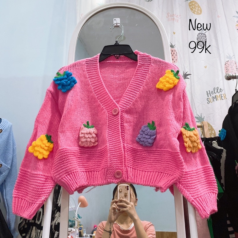 KHOÁC LEN CADIGAN NHIỀU MẪU