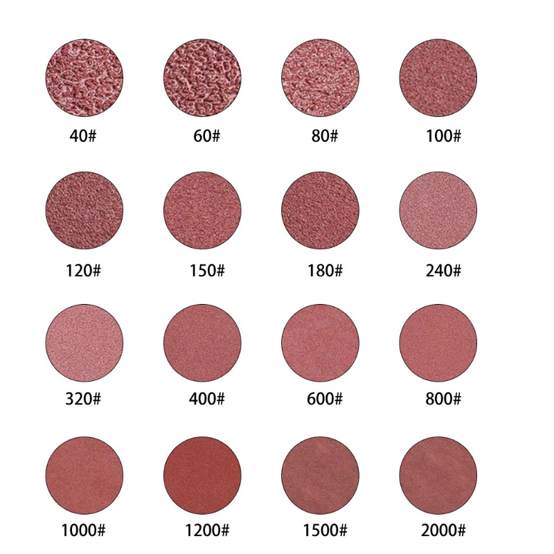 Đĩa Chà Nhám 8 Lỗ 5 Inch Bằng Nhôm Oxide Cho Máy Chà Nhám