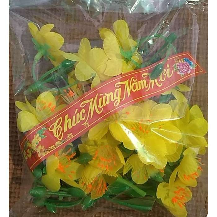HOA MAI GIẢ TRANG TRÍ TẾT