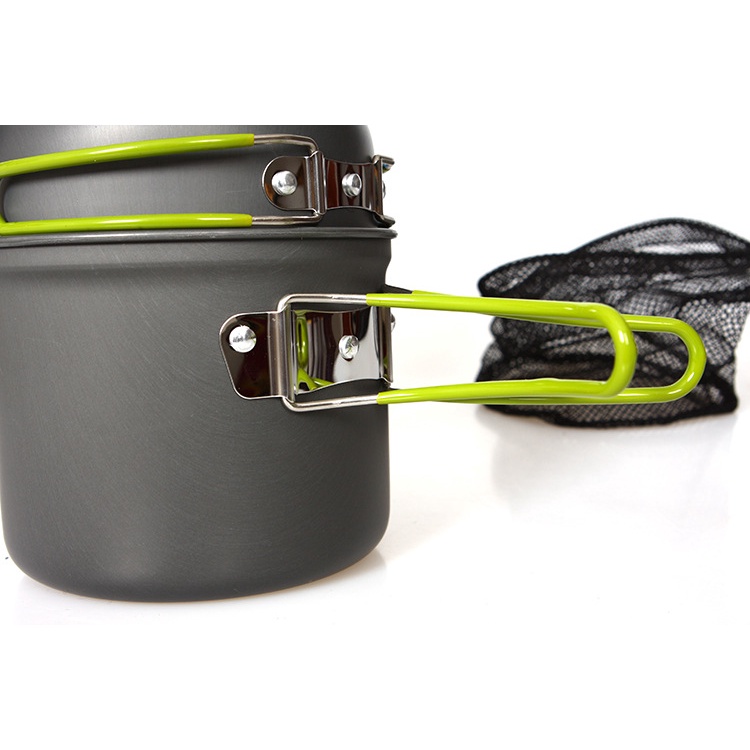 Bộ 4 Dụng Cụ Nấu Ăn Cắm Trại DS-201 Cho 2-3 Người