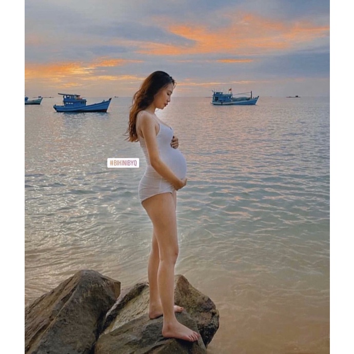 Bodysuit bầu 2 dây