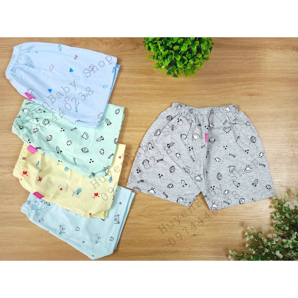 (Loại 1) Quần đùi chục cotton in họa tiết cho bé - Carter